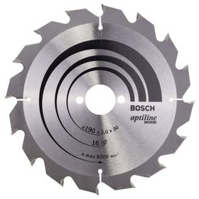 Bosch 2608641184 Optiline Wood 190x30 mm 16 Diş Daire Testere Bıçağı