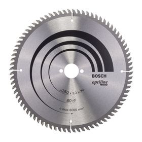 Bosch 2608642500 250x30 mm 80 Diş Odun Kesici Disk