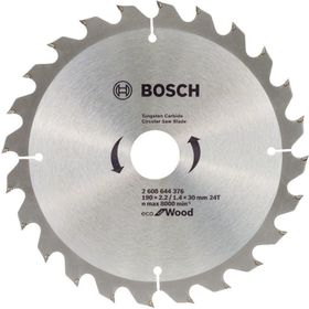 Bosch 2608644376 Eco 190x30 mm 24 Diş Ahşap Daire Testere Bıçağı
