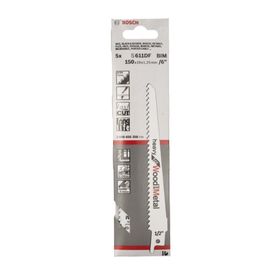 Bosch 2608656258 S 611 DF 100 mm 5'li Ağır Hizmet Ahşap-Metal Panter Testere