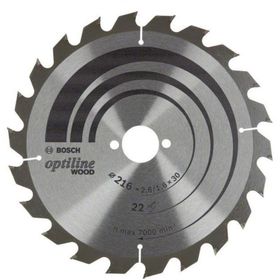 Bosch 2608838410 Optiline Ahşap 216x30 mm 22 Diş Daire Testere Bıçağı