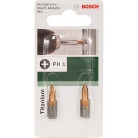 Bosch 2609255916 Yıldız PH1 x 25 mm 2'li Titan Bits Ucu