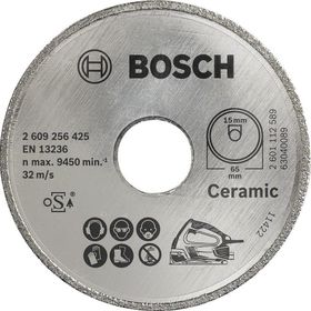 Bosch 2609256425 Seramik İçin PKS 16 Multi Uyumlu 65 x 15 mm Elmas Kesme Diski