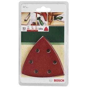 Bosch 2609256957 93x93 mm Üçgen 10'lu Zımpara Seti