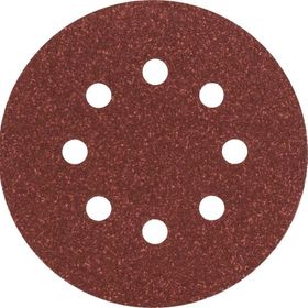 Bosch 2609256A24 Eksantirik 5'li 125 mm 80 Kum 8 Delik Zımpara Kağıdı