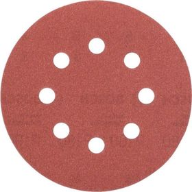 Bosch 2609256a26 5'li 125 mm 120 Kum 8 Delik Eksantirik Zımpara Kağıdı