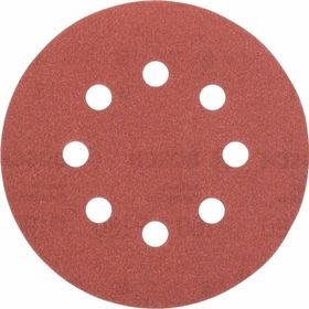 Bosch 2609256a26 5'li 125 mm 120 Kum 8 Delik Eksantirik Zımpara Kağıdı