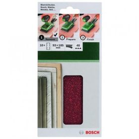 Bosch 2609256A80 93x185 mm 40 Kum Titreşimli Zımpara Kağıdı