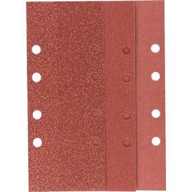 Bosch 2609256B00 10'lu Set 93 x 230 mm 60/120/180 Kum 8 Delik Zımpara Kağıdı