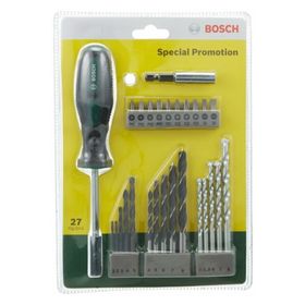 Bosch 27 Parça Tornavidalı Vidalama ve Matkap Ucu Seti