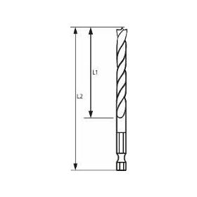 Bosch 2x62 mm Ahşap Altıgen Şaftlı Matkap Ucu