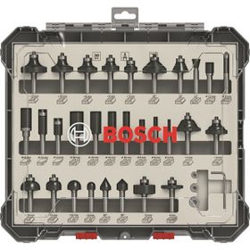 Bosch 30'lu 8 mm Şaftlı Karışık Pro Freze Seti