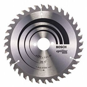 Bosch 36 Diş 190x30 mm Ahşap Daire Testere Diski