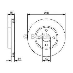 Bosch 435120D060 Yaris Ön Fren Aynası