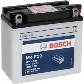 Bosch 5.5 Ah M4F19 12N5.5-3B Motosiklet Aküsü