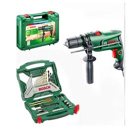Bosch 600 W Darbeli Matkap Vidalama ve 50 Parça Uç Aksesuar Seti