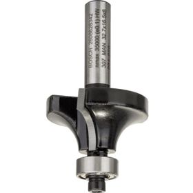 Bosch 8x10x57 mm Standard Seri Ahşap İçin Çift Oluklu Sert Metal Bilya Yataklı Yuvarlama Frezesi