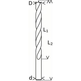 Bosch 8x117 mm Ahşap Altıgen Şaftlı Matkap Ucu