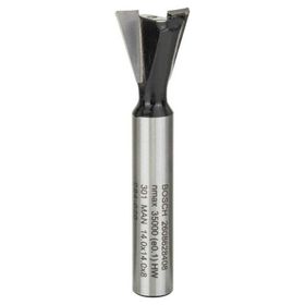 Bosch 8x14x55 mm Standard Seri Ahşap İçin Çift Oluklu Sert Metal Kırlangıç Kuyruğu Freze Ucu