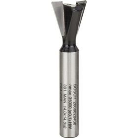 Bosch 8x14x55 mm Standard Seri Ahşap İçin Çift Oluklu Sert Metal Kırlangıç Kuyruğu Freze Ucu