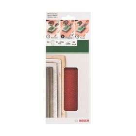 Bosch 93x230 mm 80 Kum 8 Delik 10'lu Titreşimli Zımpara Kağıdı