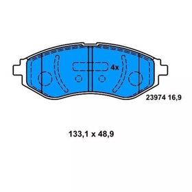 Bosch 986424818 Aveo T250 T255 05- Kalos 02- 539901132 Ön Fren Balatası
