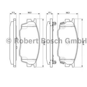 Bosch 986495087 Mazda 6 02-07 Ön Fren Balatası