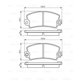 Bosch 986495270 Renault 12 Fişli Ön Fren Balatası