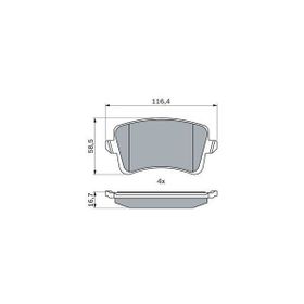 Bosch A4 A5 Q5 Arka Fren Balatası
