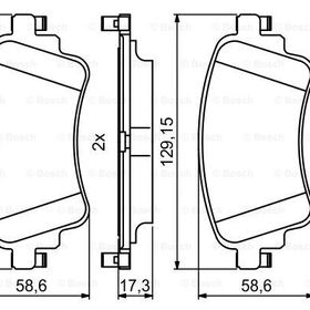 Bosch A4 Q7 15 Arka Balata