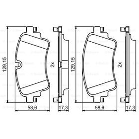 Bosch A4 Q7 15 Arka Balata