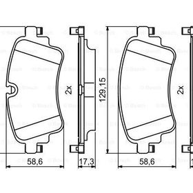 Bosch A4 Q7 15 Arka Balata