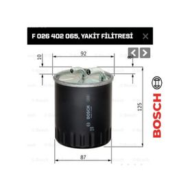 Bosch A6420920201 Mercedes Sprinter Yakıt Filtresi