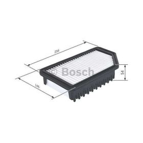 Bosch Accent Blue 1.4 Benzinli 1.6 Crdi 11 Kia Rio 1.4 Benzinli 1.6 Crdi 11 Hava Filtresi