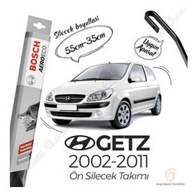 Bosch Aeroeco 2002-2011 Hyundai Getz Muz Silecek Takımı
