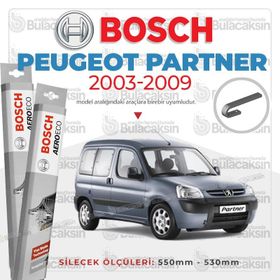 Bosch Aeroeco 2002-2011 Peugeot Partner M5 Muz Silecek Takımı