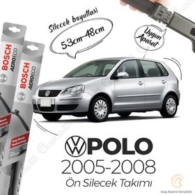 Bosch Aeroeco 2005-2008 Volkswagen Polo Muz Silecek Takımı