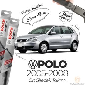 Bosch Aeroeco 2005-2008 Volkswagen Polo Muz Silecek Takımı