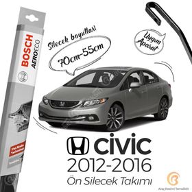 Bosch Aeroeco 2012-2016 Honda Civic Fb7 Muz Silecek Takımı