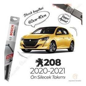 Bosch Aeroeco 2020-2021 Peugeot 208 Ön Muz Silecek Takımı