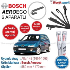 Bosch Aeroeco Alfa Romeo 145 1994-1996 Muz Silecek Takımı
