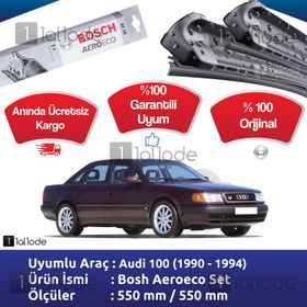 Bosch Aeroeco Audi 100 1990 1994 Muz Silecek Takımı