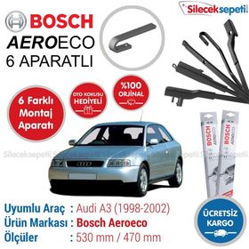 Bosch Aeroeco Audi A3 1997-2002 Muz Silecek Takımı
