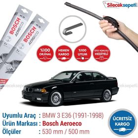 Bosch Aeroeco Bmw 3 E36 1991-1998 Silecek Takımı