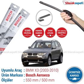 Bosch Aeroeco BMW X3 2003-2010 Silecek Takımı