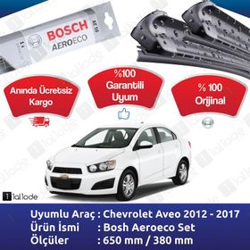 Bosch Aeroeco Chevrolet Aveo HB 2012-2017 Muz Silecek Takımı