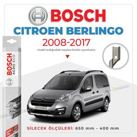 Bosch Aeroeco Citroen Berlingo 2008-2017 Silecek Takımı