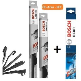 Bosch Aeroeco Citroen C3 2002-2009 Ön Arka Muz Silecek Takımı