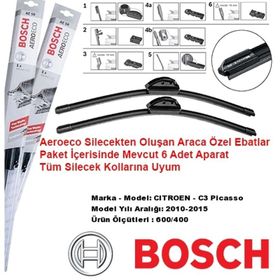 Bosch Aeroeco Citroen C3 2010-2015 Muz Silecek Takımı