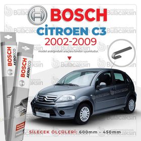 Bosch Aeroeco Citroen C3 HB 2002-2009 Muz Silecek Takımı